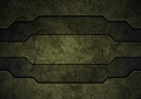Dark green technology abstract background with ancient grunge texture Stock Illustration