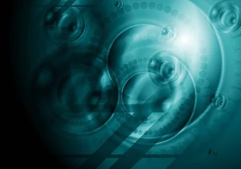 Dark green technology background. Vector illustration eps 10 Dark green te... Stock Photos