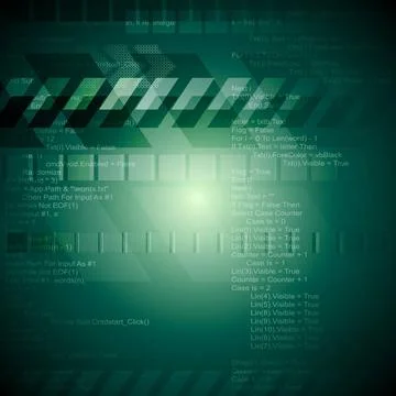 Dark green technology background. Vector design eps 10 Dark green technolo... Stock Photos