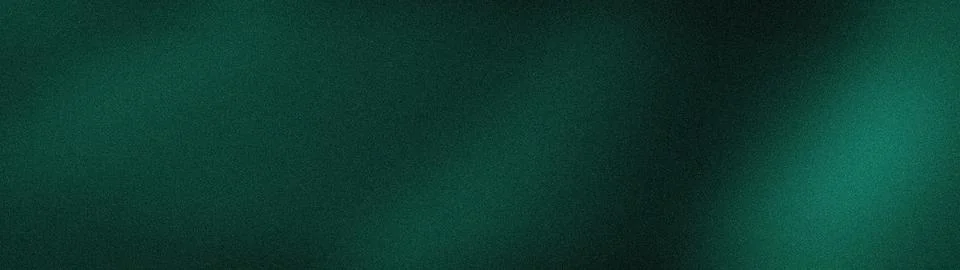 Dark green textured gradient background wide format abstract grainy wallpap.. Stock Illustration