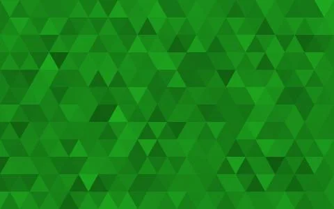 Dark Green triangular low poly, Mosaic pattern Background, Vector illustratio Stock Illustration