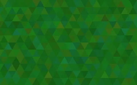 Dark Green triangular low poly, Mosaic pattern Background, Vector illustratio Stock Illustration