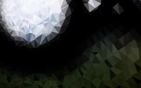 Dark Green vector abstract mosaic pattern. イラスト素材