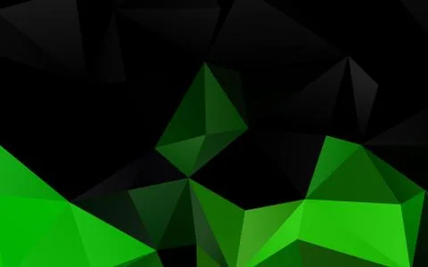 Dark Green vector abstract mosaic pattern. イラスト素材