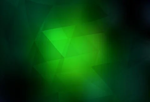 Dark Green vector abstract mosaic backdrop. Stock Illustration