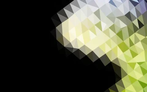 Dark Green vector abstract polygonal texture. イラスト素材