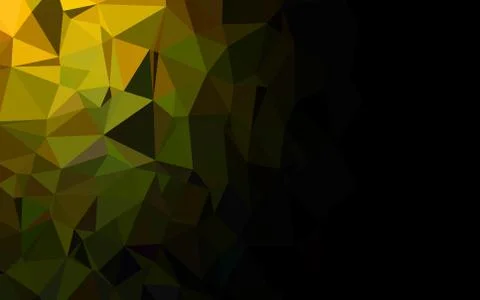Dark Green vector abstract polygonal texture. イラスト素材