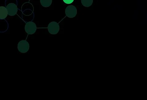 Dark Green vector backdrop with artificial intelligence data. Stock Illustration