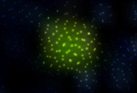 Dark Green vector backdrop with dots. Stockillustratie