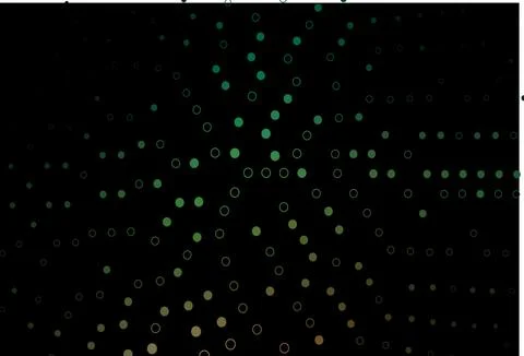 Dark Green vector backdrop with dots. 스톡 일러스트