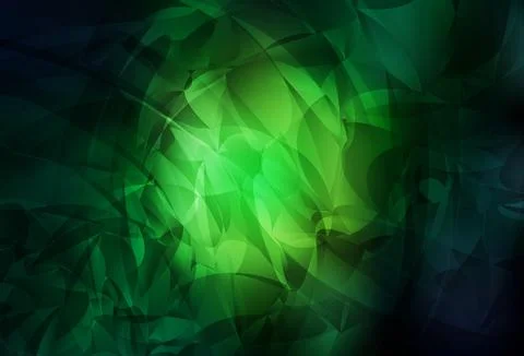 Dark Green vector backdrop with memphis shapes. Stock Illustration