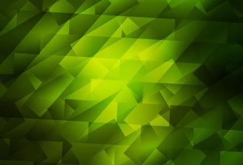 Dark Green vector backdrop with rhombus. Stock Illustration