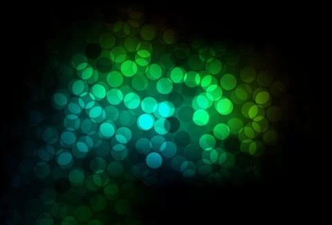Dark Green vector background with bubbles. Stock Illustration