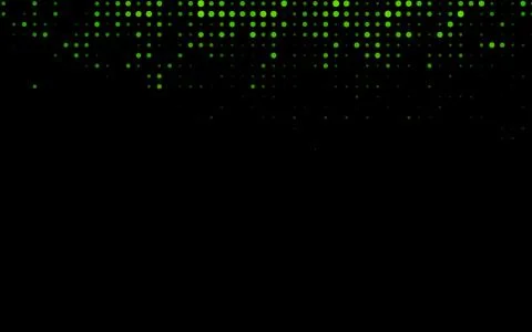Dark Green vector background with bubbles. Stockillustratie