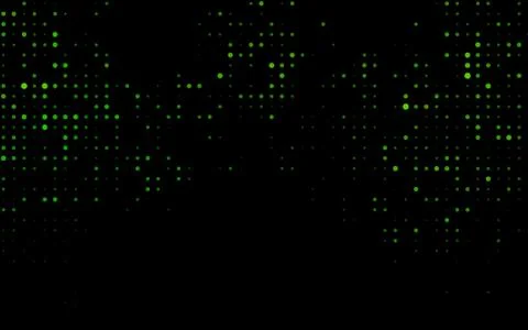 Dark Green vector background with bubbles. Stock Illustration