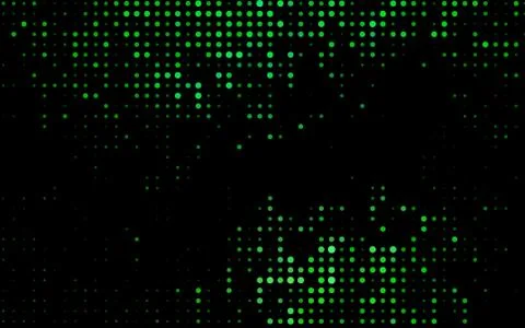 Dark Green vector background with bubbles. Stock Illustration