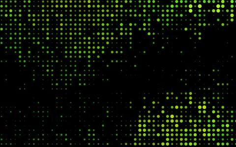 Dark Green vector background with bubbles. Stock Illustration