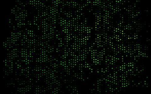 Dark Green vector background with bubbles. Stock Illustration