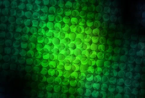 Dark Green vector background with bubbles. 스톡 일러스트