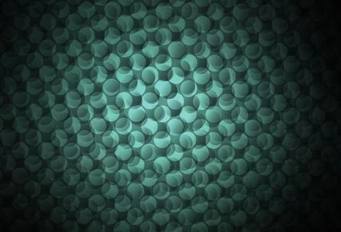 Dark Green vector background with bubbles. Stock Illustration