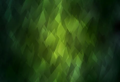 Dark Green vector background in polygonal style. Stock Illustration