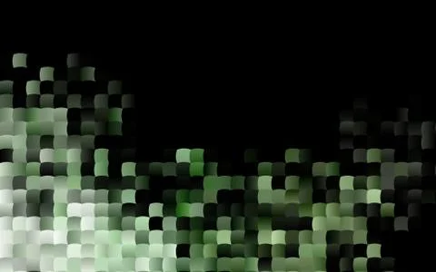 Dark Green vector background with rectangles. Stock Illustration