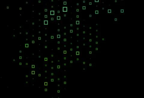 Dark Green vector background with rectangles. Illustrazione stock