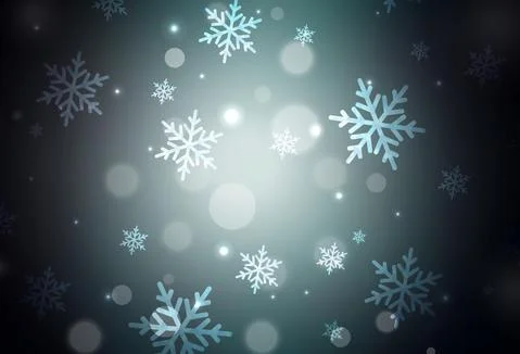 Dark Green vector background in Xmas style. Stock Illustration