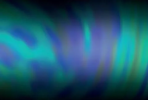 Dark Green vector blurred shine abstract texture. Stock Illustration