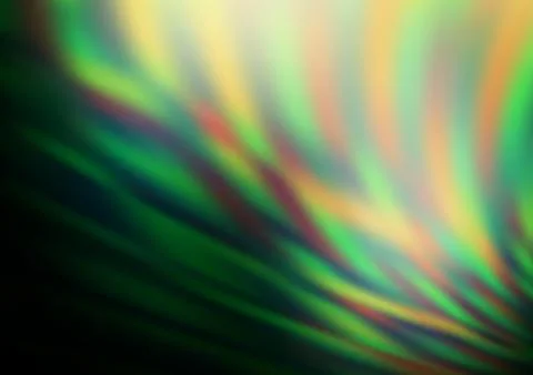 Dark Green vector blurred shine abstract pattern. Stock Illustration