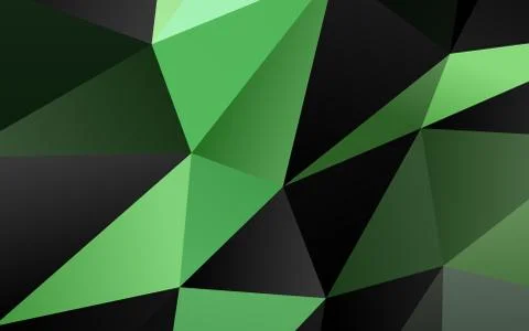 Dark Green vector blurry triangle pattern. Stock Illustration