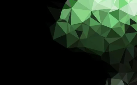 Dark Green vector blurry triangle pattern. 스톡 일러스트