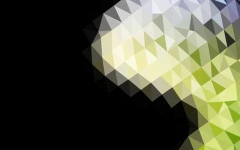 Dark Green vector blurry triangle pattern. Stock Illustration