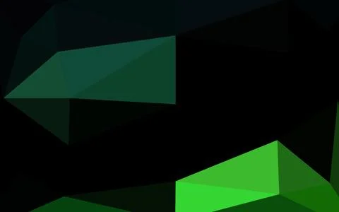 Dark Green vector blurry triangle pattern. Illustrazione stock