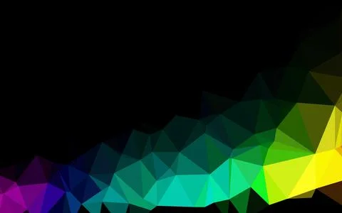 Dark Green vector blurry triangle pattern. Stock Illustration