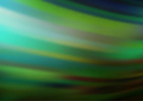 Dark Green vector bokeh and colorful pattern. Stock Illustration