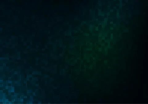 Dark Green vector cover in polygonal style. Stock Illustration