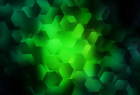 Dark Green vector gradient triangles texture. Illustrazione stock