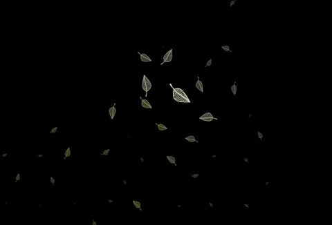 Dark Green vector hand painted pattern. Stock Illustration