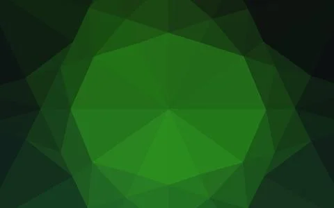 Dark Green vector hexagon mosaic cover. Ilustración de archivo