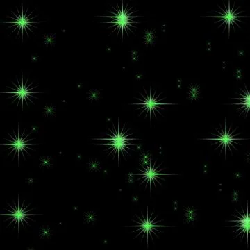 Dark Green vector layout with bright stars. Modern geometric abstract illus.. Stock Illustration