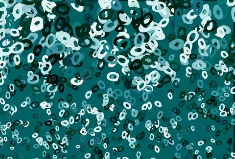 Dark Green vector layout with circle shapes. Illustrazione stock