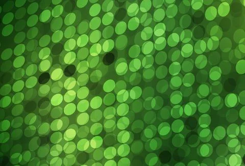 Dark Green vector layout with circle shapes. Illustrazione stock