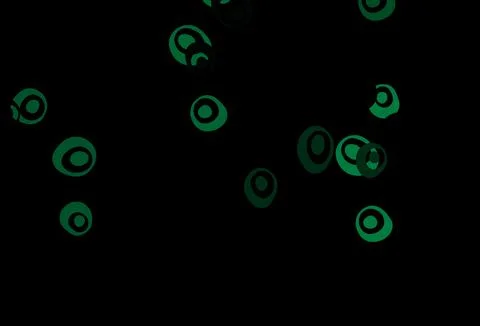 Dark Green vector layout with circle shapes. Stock Illustration