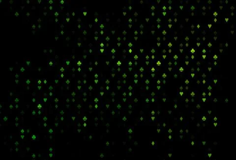 Dark Green vector layout with elements of cards. 스톡 일러스트