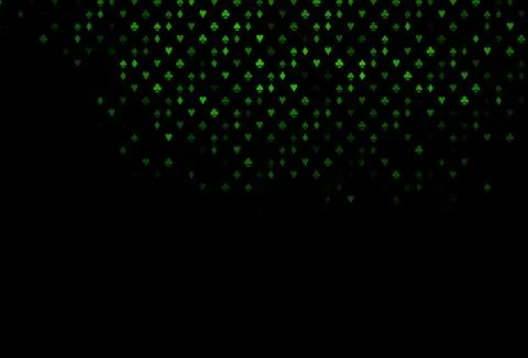 Dark Green vector layout with elements of cards. Stockillustratie