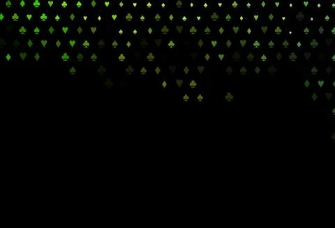 Dark Green vector layout with elements of cards. Stock Illustration