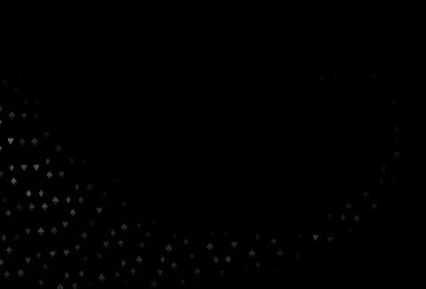 Dark Green vector layout with elements of cards. Ilustración de archivo