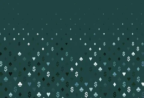 Dark green vector layout with elements of cards. Stock Illustration