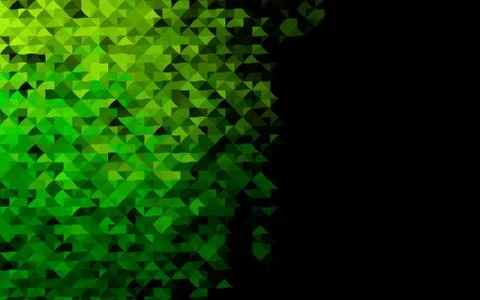 Dark Green vector layout with lines, triangles. 스톡 일러스트